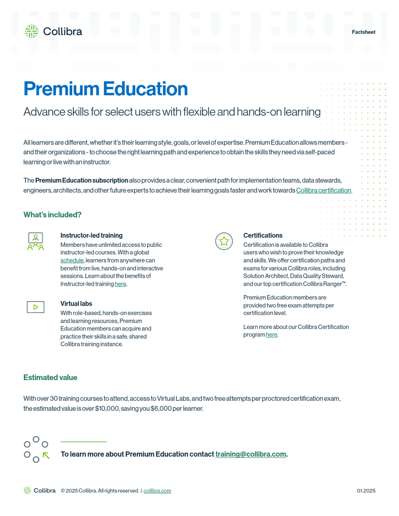 Premium Education Program cover image